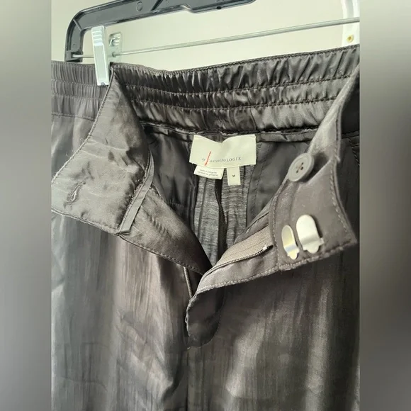Anthropologie Dark grey shimmering Cargo Pants - Picture 5 of 12